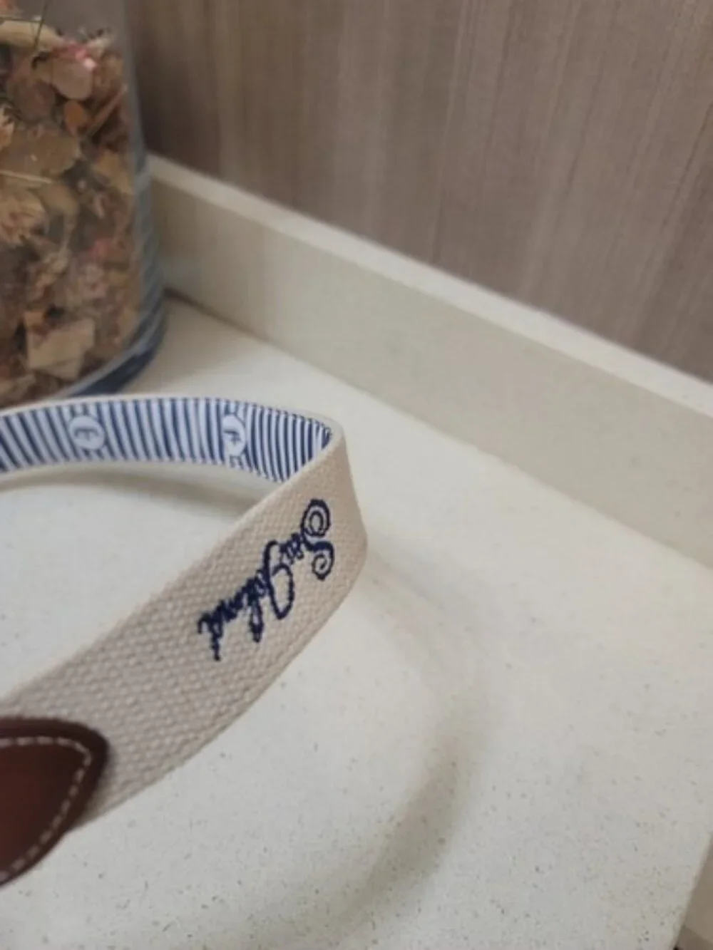 Peter Millar Sea Island Kids Xl Blue Stitched Belt